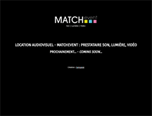 Tablet Screenshot of matchevent.fr